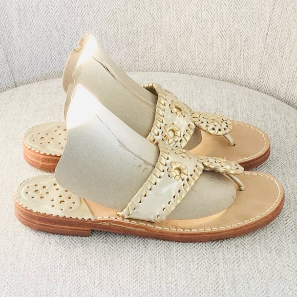 Elegant Gold Women's Sandals - Picture 2 of 10